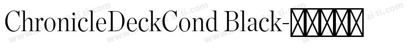 ChronicleDeckCond Black字体转换